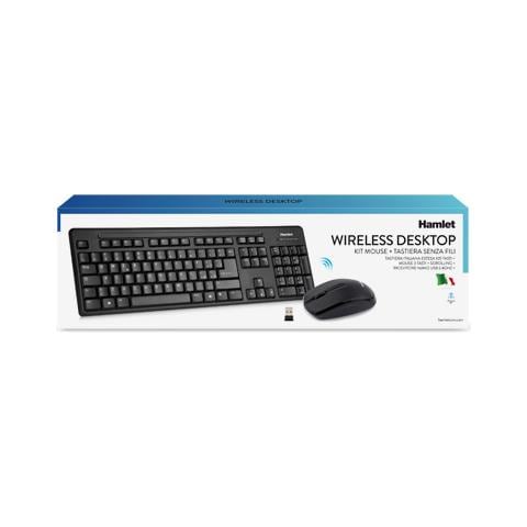 XKKITAMICEW - Set mouse e tastiera - wireless - 2.4 GHz - Italiano - Foto 2