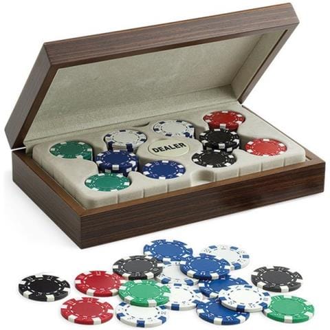 Game Set Poker Juego Dublino 100 Fisches Chips Da 11,5 Gr Texas Holdem Dealer - Foto 1