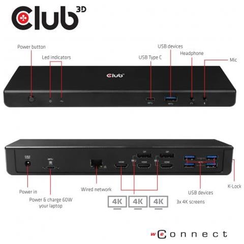 Csv-1562 Replicatore Di Porte E Docking Station Per Notebook Nero - Foto 2