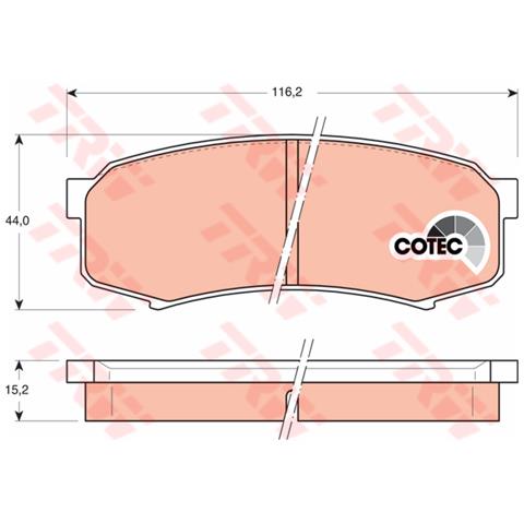 Kit Pastiglie Freno Gdb1182 - Foto 3