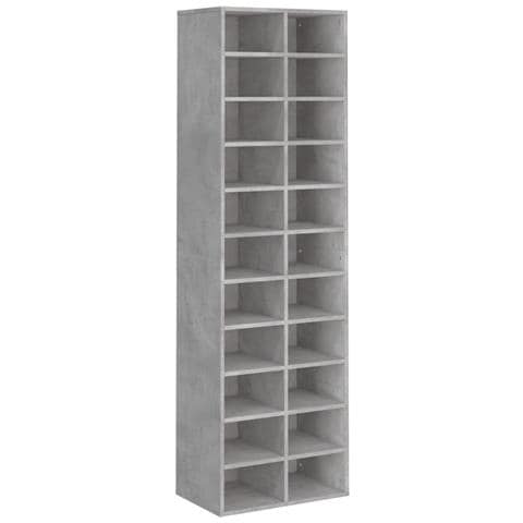 Scarpiera Grigio Cemento 54x34x183 cm in Truciolato - Foto 1