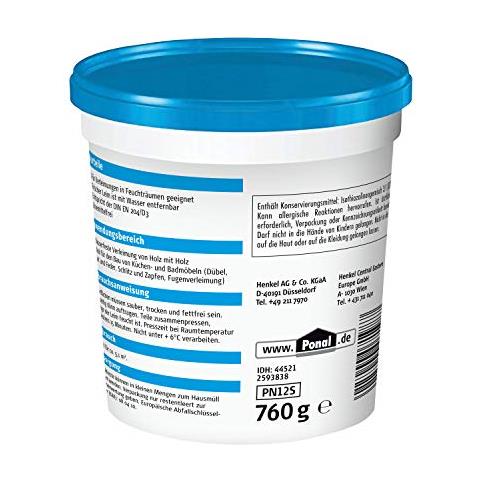 Pn12s - Colla Per Legno All'acqua Ponal Resistente, 760 G - Foto 2