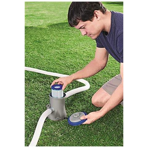 Flowclear 330gal Filtro Pompa Piscina Grigio 27x25x27 Cm - Foto 4