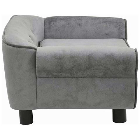 Divano per Cani Grigio Scuro 72x45x30 cm in Peluche - Foto 2