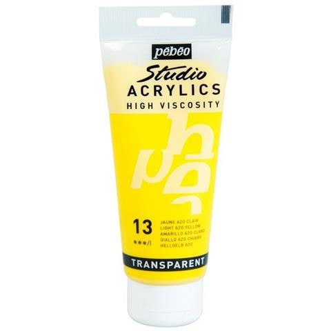 Pittura Acrilica Trasparente - Giallo - 100 Ml - Foto 1