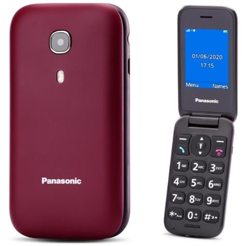 KX-TU400 Senior Phone Display 2.4" Bluetooth con Tasti Grandi + SOS Fotocamera Colore Bordeaux - Europa - Foto 1