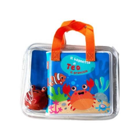 Sigrid Martínez - Il bagnetto di Teo il granchio. Impermealibri. Ediz. a colori. Con pupazzetto - Foto 1