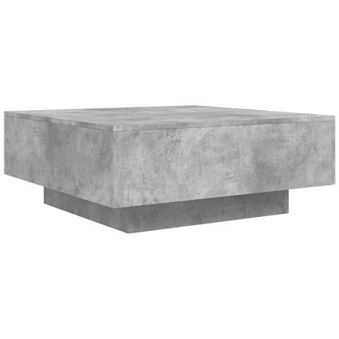 Tavolino Salotto Grigio Cemento 80x80x31 Cm Legno Multistrato - Foto 2