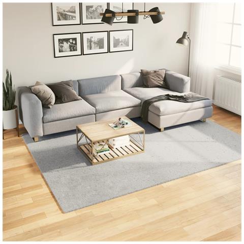 Tappeto A Pelo Corto Huarte Morbido E Lavabile Grigio 200x280cm - Foto 1