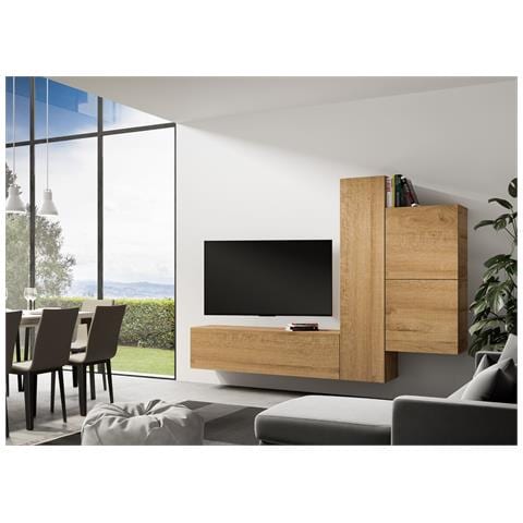 Composizione Parete Soggiorno A112 L.254 H.173,6 P.39,2 - Foto 2