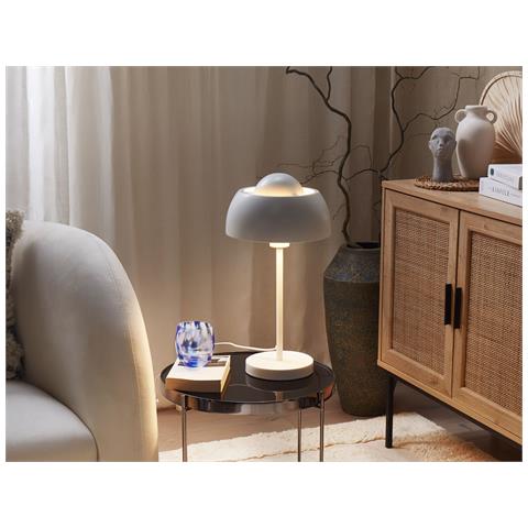 Lampada Da Tavolo Senette Metallo Bianco - Foto 1