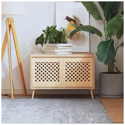 Ante Con Design A Reticolo 2 Pz 39,5x39,5 Cm In Legno Di Pino - Foto 1