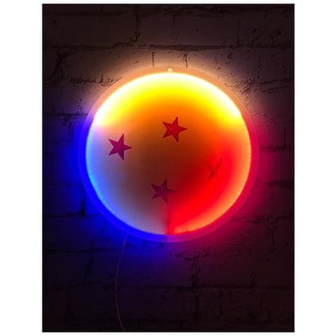 Lampada A Neon Da Muro Sfera Magica Dragon Ball Z 30 Cm, Multicolore - Foto 2