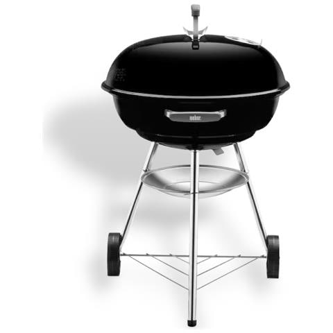 Barbecue Rotondo A Carbone Con Ruote E Griglia In Acciaio Cromato Original Compact Kettle - Foto 2