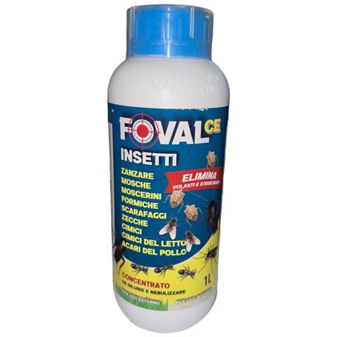 Insetticida A Flacone Concentrato Per Mosche Zanzare E Formiche Kollant Foval Adama - 1 Lt - Foto 1