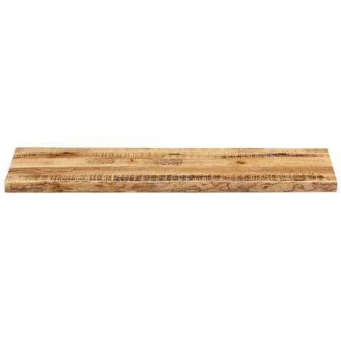 Piano Tavolo Bordi Vivi 140x40x3,8 cm Legno di Mango Grezzo - Foto 3