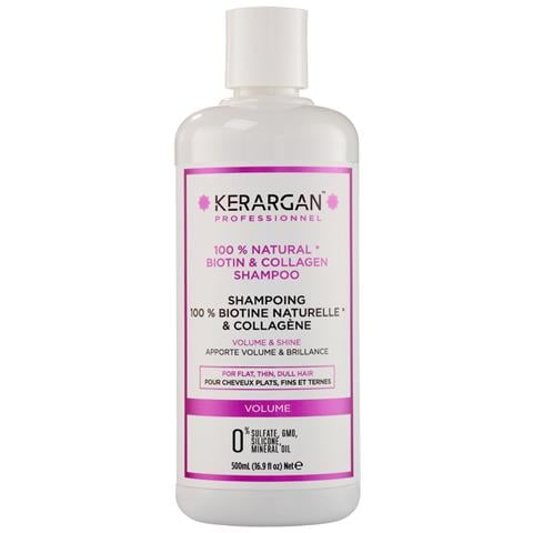 Shampoo Volumizzante Alla Biotina & Collagene - Per Capelli Piatti, Sottili, Opachi - Fortificante, Lucente, Idratante - Senza Solfati, Gmo, Silicone, Olio Minerale - 500ml - Foto 1