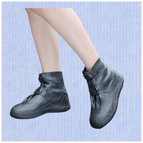 Copriscarpe Impermeabili Per Adulti Black 3xl - Foto 2