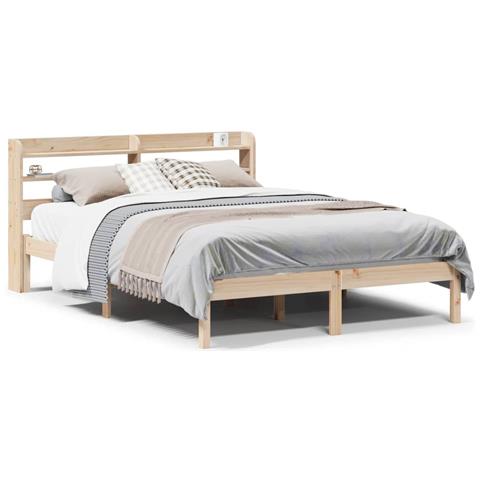Letto Senza Materasso 120x200 Cm In Legno Massello Di Pino - Foto 2
