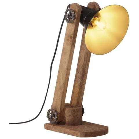 Lampada Da Scrivania 25 W Nera 23x13x52 Cm E27 - Foto 1