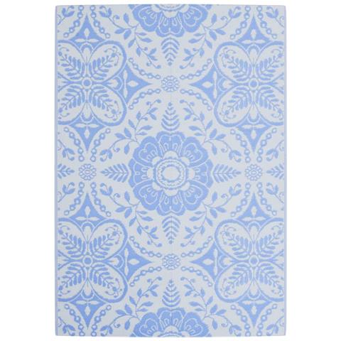 Tappeto Da Esterno Celeste 140x200 Cm In Pp - Foto 2