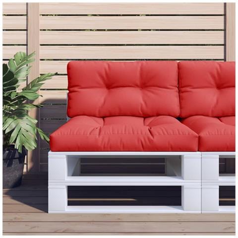 Cuscino Per Pallet Rosso 80x40x12 Cm In Tessuto - Foto 1