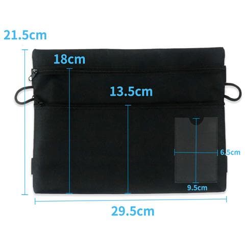 Cartella Portadocumenti In Tessuto Con Cerniera - Foto 2