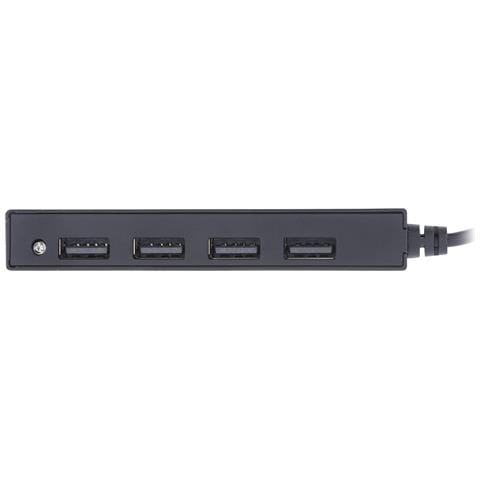 Hub USB 2.0 a 4 porte, da USB-A maschio a 4x USB-A femmina, cavo 15cm - Foto 2