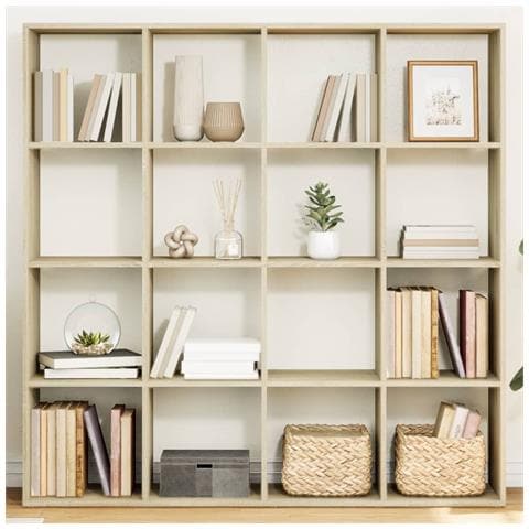 Libreria Rovere Sonoma 137,5x29x137,5 Cm In Legno Multistrato - Foto 1