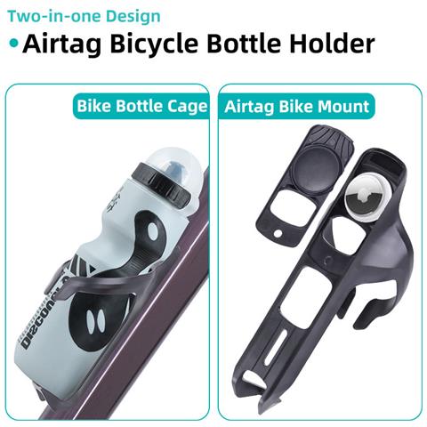 Portaborraccia Con Scomparto Airtag - Nero - Foto 5