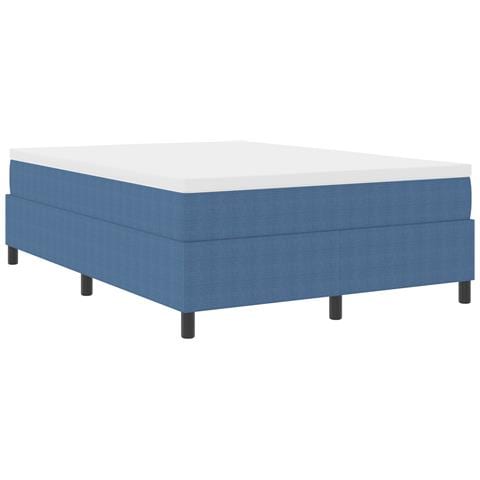 Letto Box Spring  Blu 140x200 cm Tessuto in corda - Foto 1