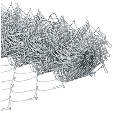 Recinzione a Maglie Metalliche con 7 Pali 1.6x10 m Acciaio Zincato - Foto 9