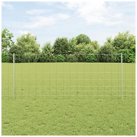 Pali per Recinzione 22 pcs U-Channel 100 cm Acciaio Galvanizzato, Recinzione da Campo 1x25 m Acciaio Galvanizzato - Foto 2