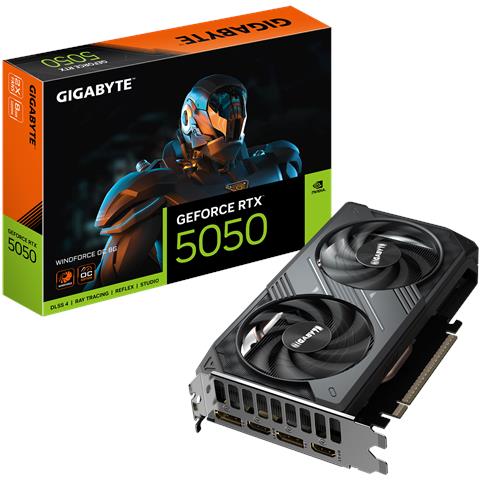 GeForce RTX 5050 WINDFORCE OC 8G 8GB GDDR6 PCI Express 5.0 - Foto 1
