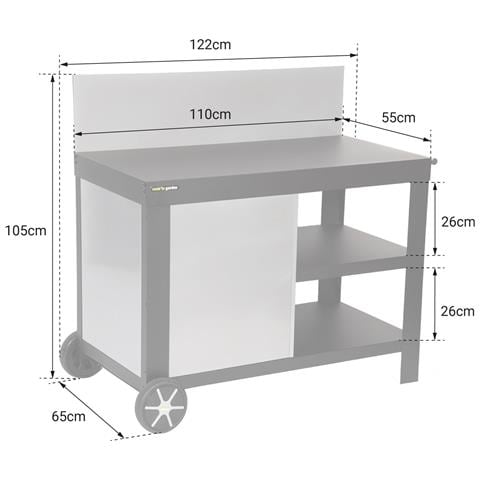 Credenza Nova Nera Per Piastra - Foto 6