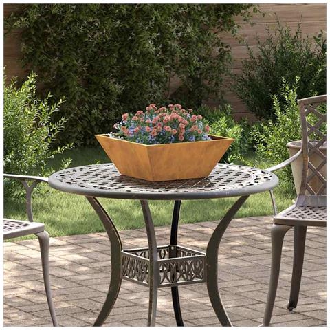 Vaso a Ciotola da Giardino 5 pcs Ruggine 40 x 40 x 15 cm - Foto 2