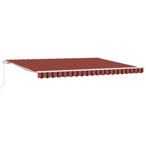 Tenda Retrattile Arancione e Marrone 450 x 300 cm Tessuto - Foto 1