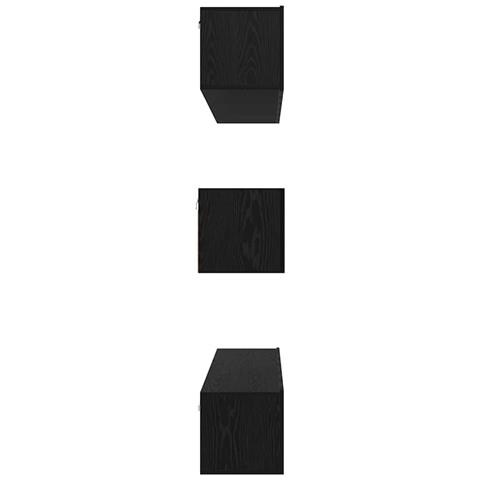 Set mobile TV 8 pcs Rovere nero 60 x 30 x 30 cm - Foto 9