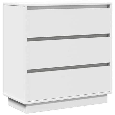 Armadio da Notte con Bianco 71 x 34.5 x 75 cm Legno multistrato - Foto 1