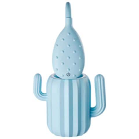 Portamatite Con Luce Led Stelo Flessibile Modello Cactus, Blu - Foto 2