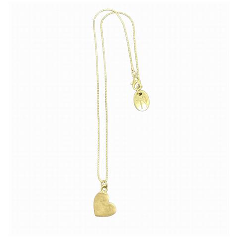 Catena Con Ciondolo A Forma Di Cuore Placcato Oro - Foto 1