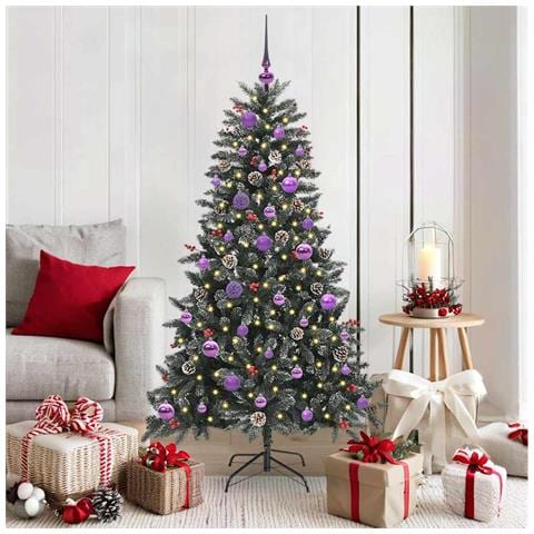 Albero di Natale artificiale con 150 LED Verde 150 cm - Foto 2