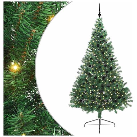 Albero di Natale artificiale con luci integrate Verde 240 cm - Foto 1