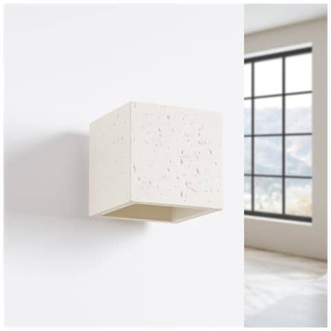 Lampada Da Parete Quad Cemento Beige Sl. 1844 - Industriale Lampada Da Parete Beige 10x10x12 Cm - Foto 2