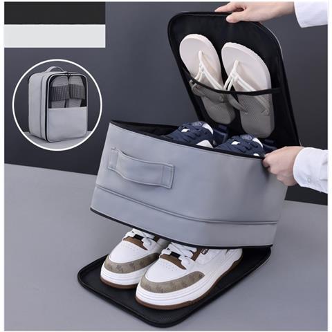 Borsa Porta Scarpe Da Viaggio - Grande Capacità, Organizer Impermeabile Grey - Foto 2