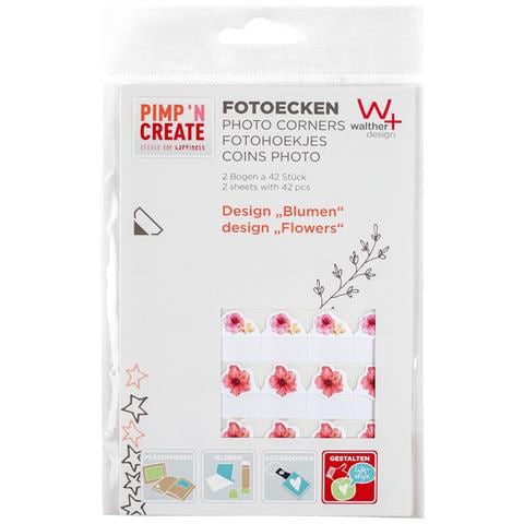 Angoli Foto Pimp And Create, Progettare Fiori, 2 Fogli Da 42 Pezzi - Foto 1