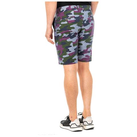 Bermuda Con Pantalone Dritto Basso Con Taglio E Passanti Per Cintura Lmb007 Uomo - Foto 3