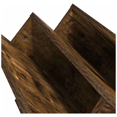 Scaffale per riviste Rovere fumé 53 x 40 x 28.5 cm - Foto 9