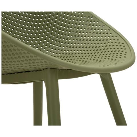 Sedia Ibiza In Plastica Verde Salvia — Set Di 2 Pezzi - Foto 8