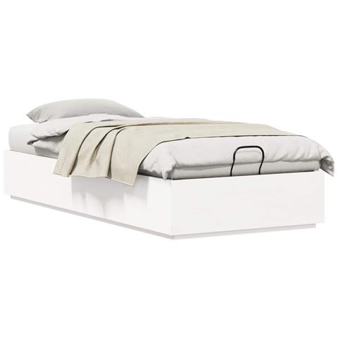 Letto ottomano Bianco 80 x 200 cm Legno di pino massiccio - Foto 1